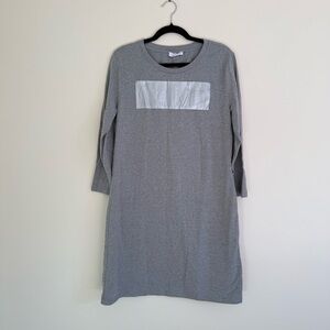 Calvin Klein Heather Gray Shirt Dress Large Casual
Y2K Minimalist Logo Stretch